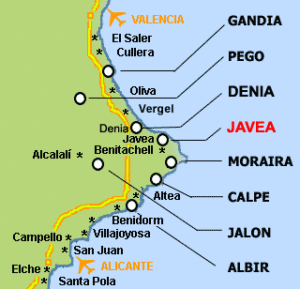 Javea-map