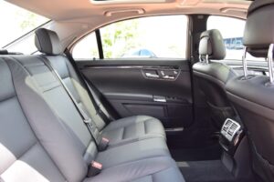 inside a S Class mercedes car up to 4 people